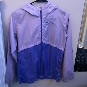 Columbia two toned purple rain coat